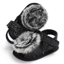 Load image into Gallery viewer, Baby 0-18M Newborn Children Shoes Leopard Cute Ball Wear Non-slip Shoes High Quality Soft And Comfortable Shoe
