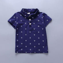 Load image into Gallery viewer, Modern Luxury Baby Boys T shirt And Shorts Anchor Printed Children's Clothing in Elegant  Deisgn
