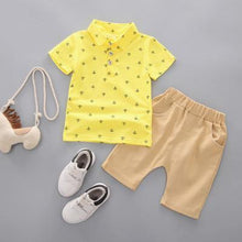 Load image into Gallery viewer, Modern Luxury Baby Boys T shirt And Shorts Anchor Printed Children's Clothing in Elegant  Deisgn
