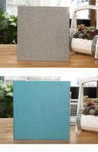 Load image into Gallery viewer, 16-inch 20 Pages Self Adhesive Photo Album DIY Scrapbook Rustic Linen Cloth Cover Personalize Album for Wedding Memory Album  Home Decor House Decoration DIY Memorable Gifts For Loved Ones
