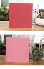 Load image into Gallery viewer, 16-inch 20 Pages Self Adhesive Photo Album DIY Scrapbook Rustic Linen Cloth Cover Personalize Album for Wedding Memory Album  Home Decor House Decoration DIY Memorable Gifts For Loved Ones
