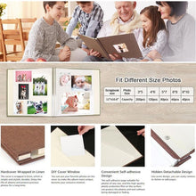 Load image into Gallery viewer, 16 inch Linen DIY Photo Album Lovers Birthday Gift Wedding Photos Baby Photo Album Scrapbook DIY Photo Albums Family Scrapbook Albums Family Anniversary Gift For Couple
