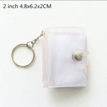 Load image into Gallery viewer, 16 Photos Card Holder 1 Inches Card Bag Photo Album Keychain Hollow Love Photo Holder Key Rings Holds Memory Album DIY Memorable Gifts For Loved Ones
