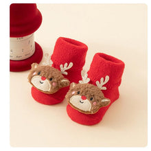Load image into Gallery viewer, Baby Socks Christmas Newborn For Baby Boys/Girls Christmas Floor Socks Anti-Slip Baby Step Socks For Baby Kids
