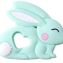 Load image into Gallery viewer, Baby Teether Silicone Rabbit Food Grade Bunny Teether Nursing Teething  Accessories Silicone Animal Teether For Kids and Baby
