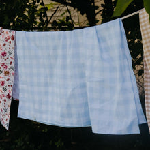 Load image into Gallery viewer, Light Blue Checkered Blanket
