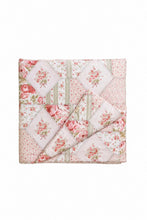 Load image into Gallery viewer, Pink Patchwork Crib Quilted Blanket
