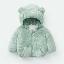 Load image into Gallery viewer, Modern Winter Fleece Children's Sweater Boys and Girls Hoodie Jacket Warm Baby Coat  With Bear Ears
