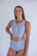 Load image into Gallery viewer, Crop Zip Up Breastfeeding Swimsuit Top 2026
