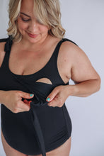 Load image into Gallery viewer, One Piece Tie Shoulder Breastfeeding Swimsuit 2026
