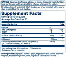 Load image into Gallery viewer, D-Mannose with Cranactin Cranberry Extract
