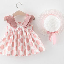 Load image into Gallery viewer, Luxury Handmade Elegant Modern Newborn Baby Girl Birthday &amp; Princess Baby Dress With Hat
