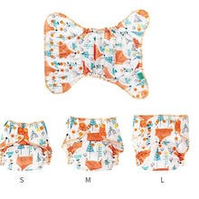 Load image into Gallery viewer, Baby Cloth Diaper Reusable Heavy Wetter Hybrid Waterproof  Bamboo Washable Baby Nappy Diapers For Girls and Boys Baby
