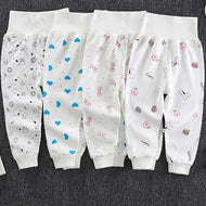 Newborn Baby Pants Girl Boy High waist Leggings Cotton Clothes Toddler Trousers Clothing Infant Kids
