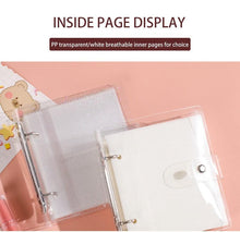 Load image into Gallery viewer, 3 Inch Polaroid Photo Album Cute Bear Transparent Jewelry Small Card Collection Storage Book Mini Leaf Scrapbook Paper Baby Family Scrapbook Albums
