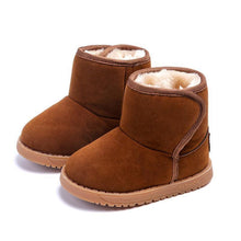 Load image into Gallery viewer, Children's Snow Boots Brown Baby Shoes Flexible And Soft Unisex Stylish Warm Winter Shoe
