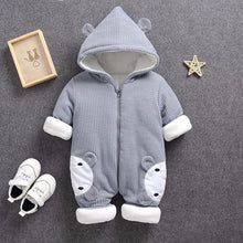 Load image into Gallery viewer, Baby Newborn Jumpsuit Snowsuit Warm Romper Cotton Jackets for baby Girl &amp; boy In Modern Desgn

