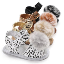 Load image into Gallery viewer, Baby 0-18M Newborn Children Shoes Leopard Cute Ball Wear Non-slip Shoes High Quality Soft And Comfortable Shoe
