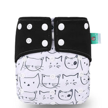 Load image into Gallery viewer, Trend New Print Eco-friendly Cloth Diaper Baby pocket Waterproof Cartoon Owl Baby Diapers Reusable Cloth Nappies For Baby and Kids
