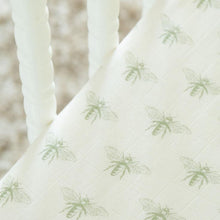 Load image into Gallery viewer, Organic Bamboo Blend Crib Sheet in Buzzy Bees
