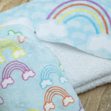 Load image into Gallery viewer, Rainbow Hooded Baby Towel
