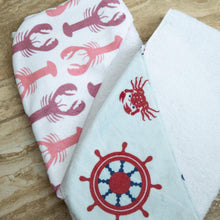 Load image into Gallery viewer, My Little Lobster Hooded Baby Towel
