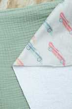 Load image into Gallery viewer, Zoomies Race Car Hooded Baby Towel
