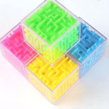 Load image into Gallery viewer, 3D Maze Magic Cube Transparent Six-sided Puzzle Speed Cube Rolling Ball Game Maze Toys for Children Educational
