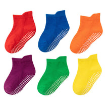 Load image into Gallery viewer, 6 Pairs Baby Cotton Anti-slip Boat Low Cut Floor Socks For Boys And Girls Children's Sock

