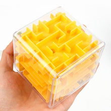 Load image into Gallery viewer, 3D Maze Magic Cube Transparent Six-sided Puzzle Speed Cube Rolling Ball Game Maze Toys for Children Educational

