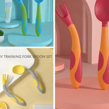 Load image into Gallery viewer, Baby Soft Silicone Spoon Infant Feeding Spoon Utensils Auxiliary Food Spoon Learn Eat Training Soft Spoon Children Tableware
