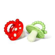 Load image into Gallery viewer, Chompy Mushroom Silicone Teether - 2PK
