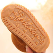Load image into Gallery viewer, Children's Snow Boots Brown Baby Shoes Flexible And Soft Unisex Stylish Warm Winter Shoe
