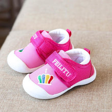 Load image into Gallery viewer, Unisex Blue Pink Baby Toddler Shoes Soft Soled Shoe Baby Autumn No-slip Everyday Wear Casual Style Sneakers
