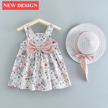 Load image into Gallery viewer, Luxury Handmade Elegant Modern Newborn Baby Girl Birthday &amp; Princess Baby Dress With Hat
