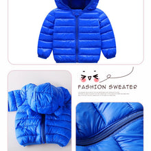 Load image into Gallery viewer, Modern Jacket Autumn Winter Baby Girls Jacket For Baby Coat Kids Warm Hooded Outerwear For Baby Boys Clothes Newborn Jacket

