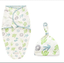 Load image into Gallery viewer, Baby Swaddle Blanket With Cap Swaddle Wrap Swaddling bag  Baby Sleeping Bag
