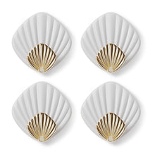 Load image into Gallery viewer, 4pcs Creative Shell Shape Wall Hanging Hook Punch-free Strong Adhesive Hook Bathroom Kitchen Wall-mounted Seamless Sticky Hook  Shell Hook Non-Punching Strong Adhesive Adhesive Hook Bearing Door Behind Wall Bathroom Kitchen Key Holder
