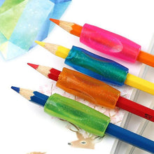 Load image into Gallery viewer, 4Pcs/lot Learning Partner Children Students Stationery Pencil Holding Practice Device For Correcting Pen Holder Postures Grip ,Ergonomic Pencil Grips Silicone for Right and Left Handed Users
