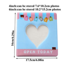 Load image into Gallery viewer, 50/100 Pockets Photo Album Hollow Heart Mini Photocard Holder 4/6 Inches Card Binder &amp; Stickers Storage Business Card Bag Polaroid Book Album Gifts For Valentines Day
