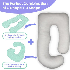 Pillani Pregnancy Pillows For Sleeping - U Shaped Full Body