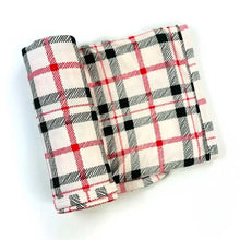 Load image into Gallery viewer, Swaddle Blanket in Christmas Plaid
