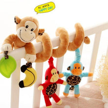Load image into Gallery viewer, Stuffed Stroller Toys Animal Baby Crib Pram Bed Hanging Educational Infant Baby Rattle For Kids
