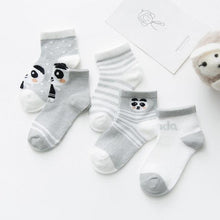 Load image into Gallery viewer, 5Pairs 0-2Y Infant Baby Socks Baby Socks for Girls Cotton Mesh Cute Newborn Boy Toddler Socks Baby Clothes Accessories
