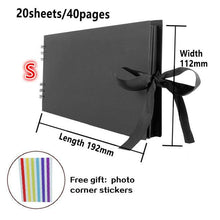 Load image into Gallery viewer, 60/80 Pages Photo Albums Scrapbook Paper  Craft Album Scrapbooking Picture Album for Wedding Anniversary Gifts Memory Scrapbook Albums Family Anniversary Gift For Couple
