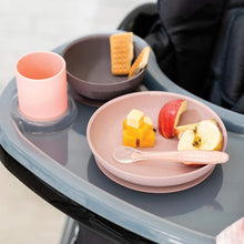 Load image into Gallery viewer, Nattou Silicone Children’s Tableware Set 4-Piece with Non-Slip Suction Plate &amp; Bowl
