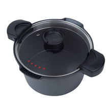 Load image into Gallery viewer, MASTERPAN Nonstick Stock &amp; Pasta Pot With Glass Lid Strainer, 5 QT., 9" (23cm)
