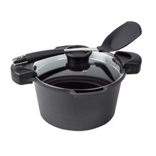 Load image into Gallery viewer, MASTERPAN Nonstick Stock &amp; Pasta Pot With Glass Lid Strainer, 5 QT., 9" (23cm)
