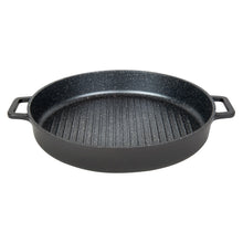 Load image into Gallery viewer, MASTERPAN Nonstick Stovetop Oven Grill Pan &amp; Stainless Steel Lid, Black 12" (30cm)
