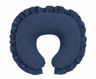 Dark Denim Ruffle Nursing Pillow Cover